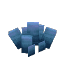 Plant Coral Model Blue