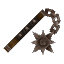 Club Steel Flail Rusty